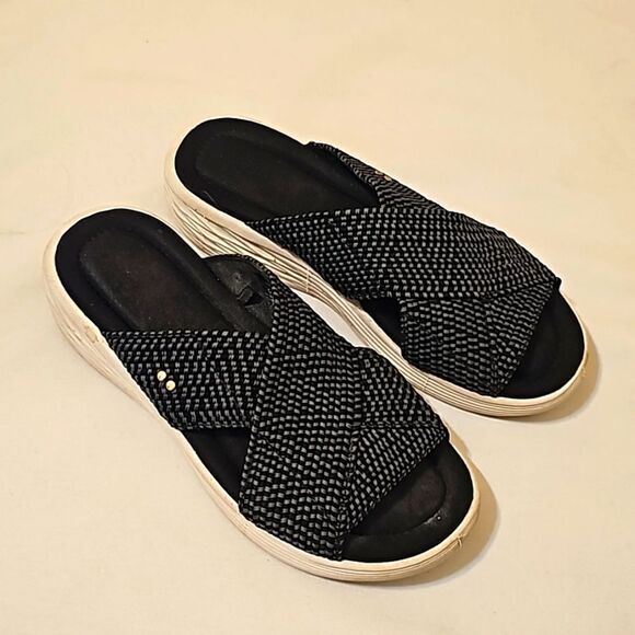 Ryka Black and white sandals size 7 - Picture 1 of 7